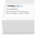 Sterlitech Polycarbonate (PCTE) Membrane Filters, 0.01 Micron, 25mm, PK100 PCT00125100